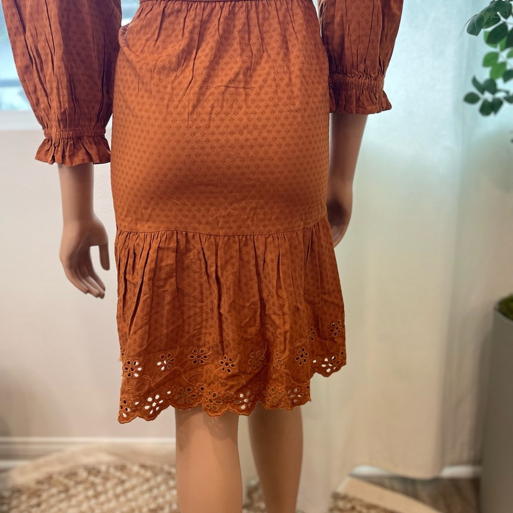 Universal Thread Orange Ruffled Tiered Sundress - image 6